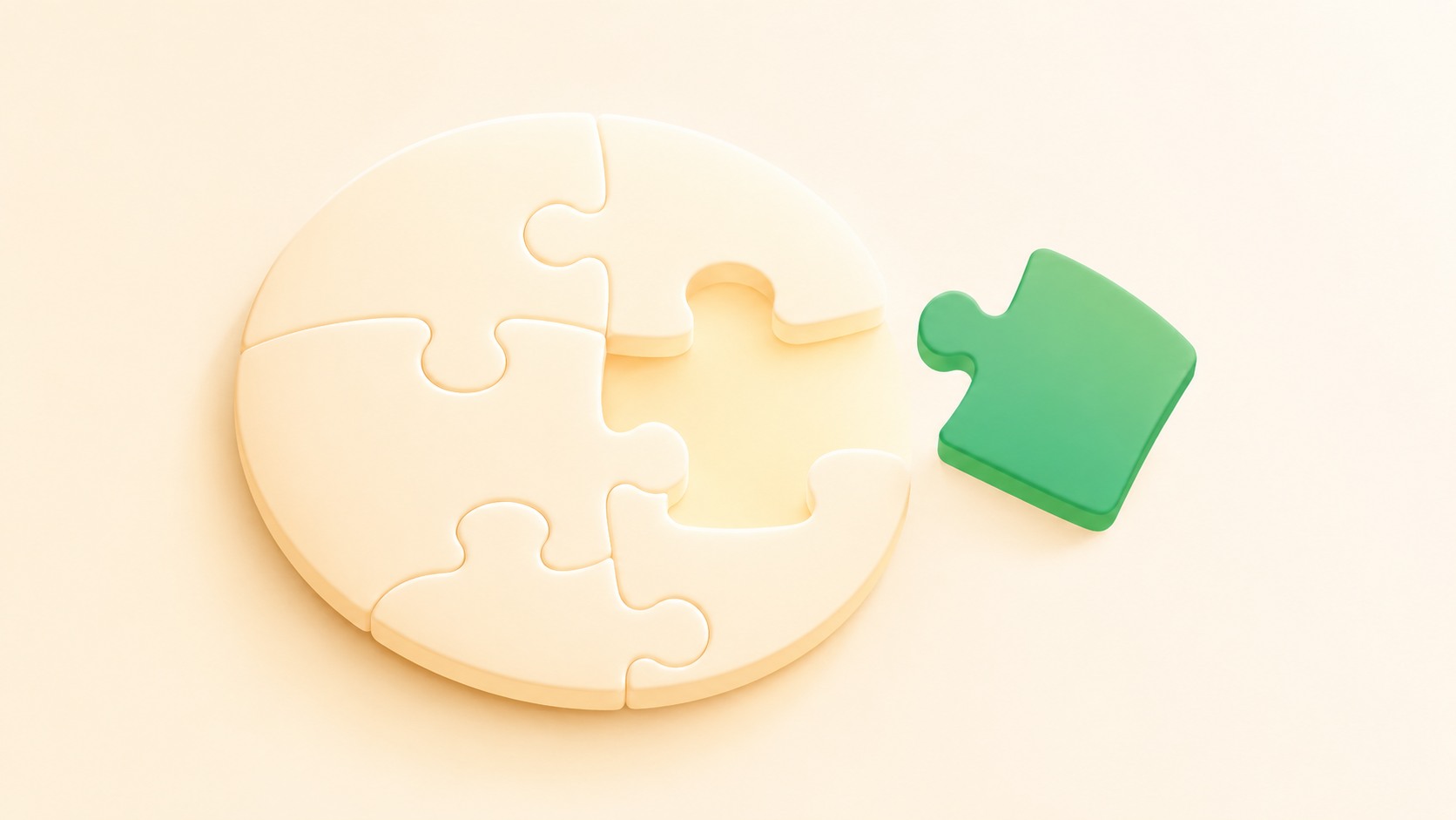 Un puzzle con un pezzo mancante, metafora dell'amilina assente nel diabete di tipo 1