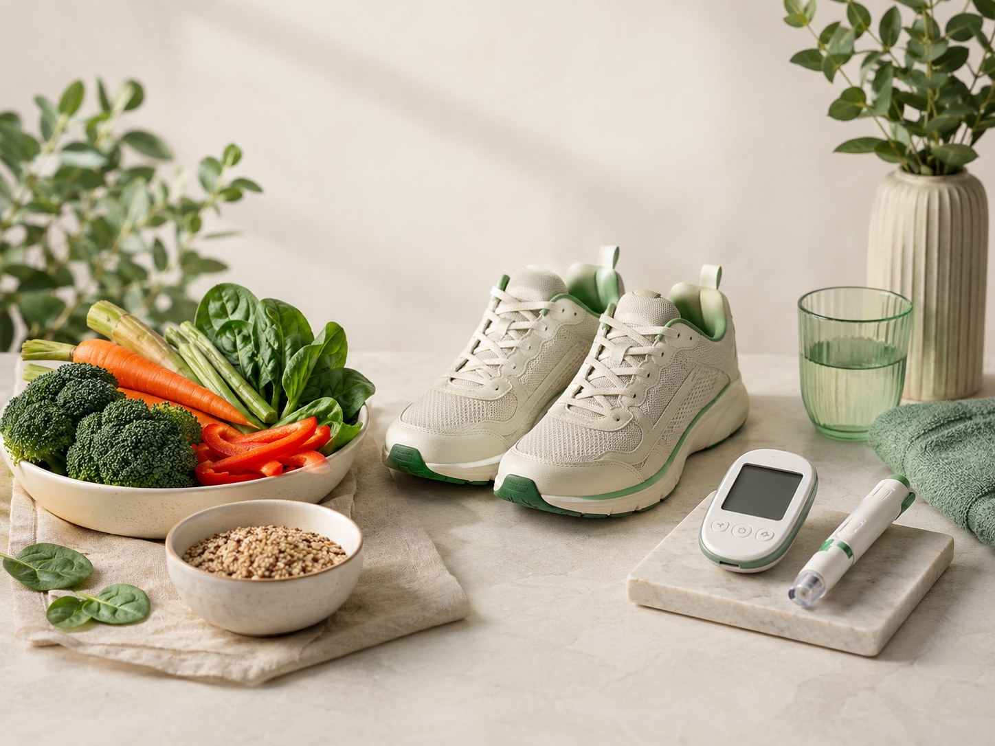 Alimentazione sana, movimento e terapia: i pilastri della gestione quotidiana del diabete